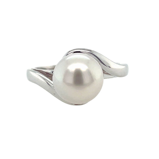 9ct White Gold 8-9mm South Sea Pearl Ring