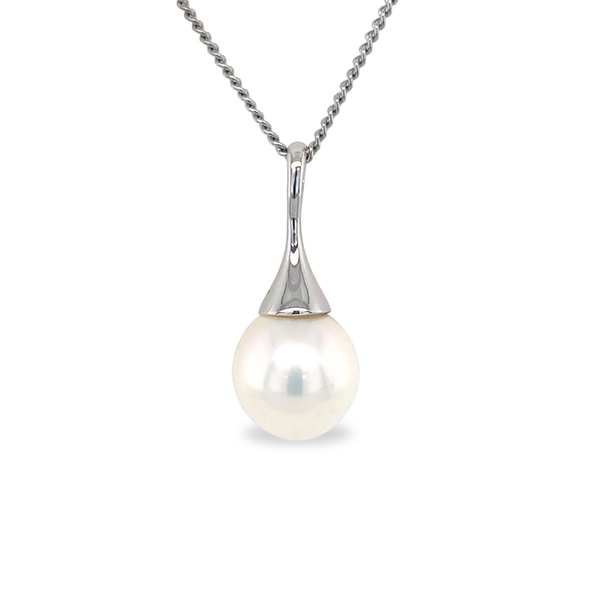 Sterling Silver South Sea Pearl Cone Pendant