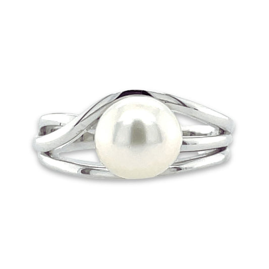 Sterling Silver 8-9mm South Sea Pearl Ring