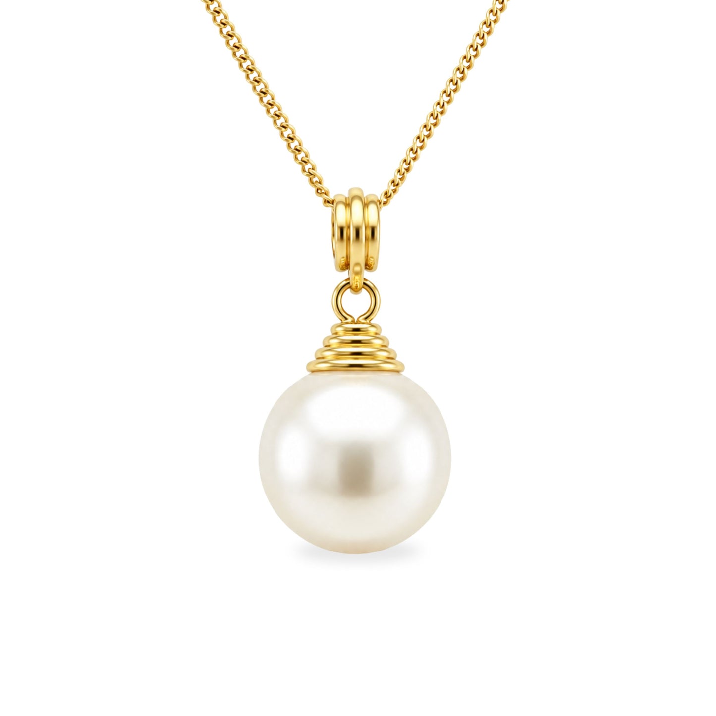 9ct gold 10-11.5mm South Sea Pearl 'Beehive' Pendant