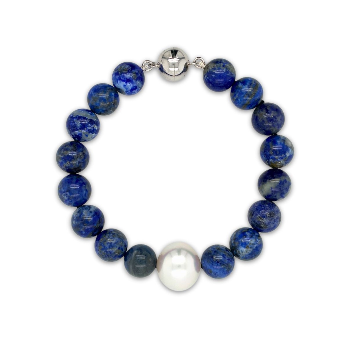 Arafura Collection South Sea Pearl & Lapis Lazuli Bracelet