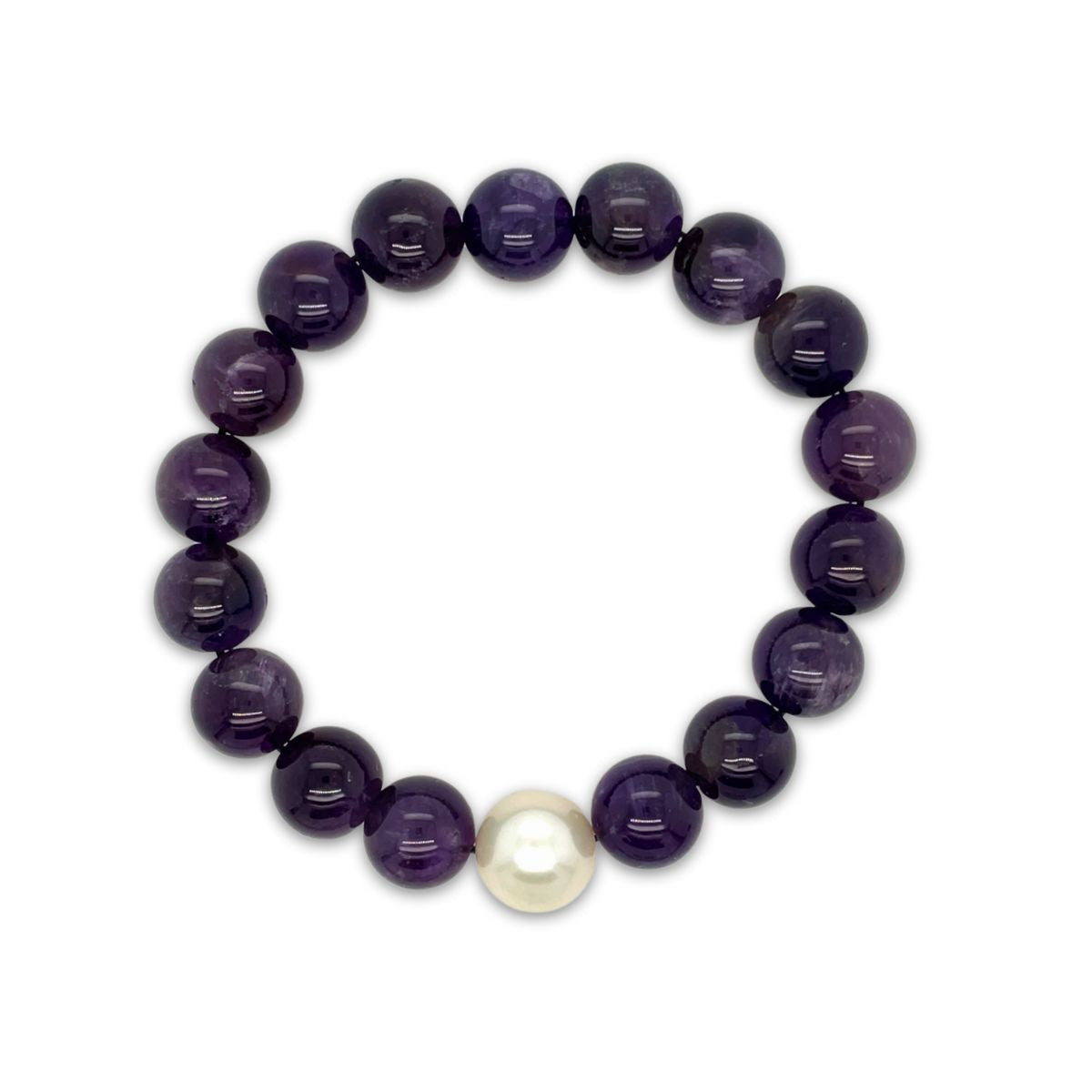 Arafura Collection South Sea Pearl & Amethyst Bracelet