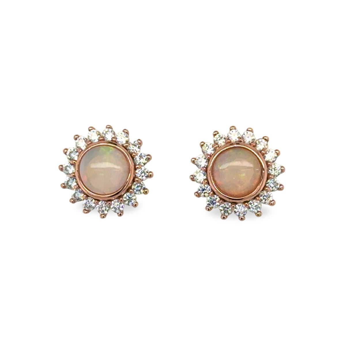 Gold Tone Sterling Silver & Cubic Zirconia Studs
