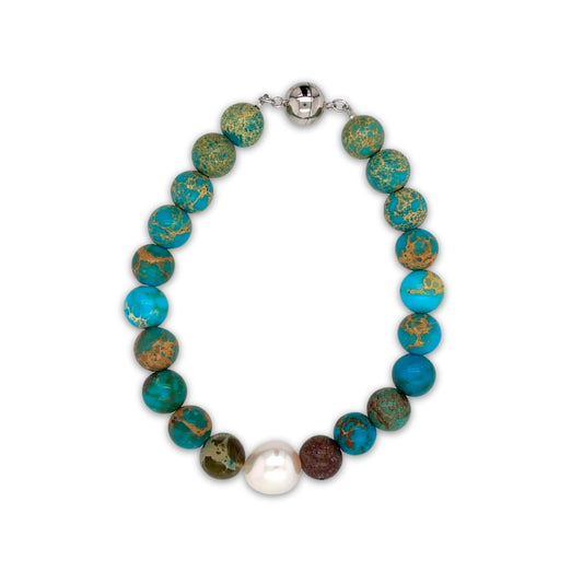 Arafura Collection South Sea Pearl & Regalite Bracelet