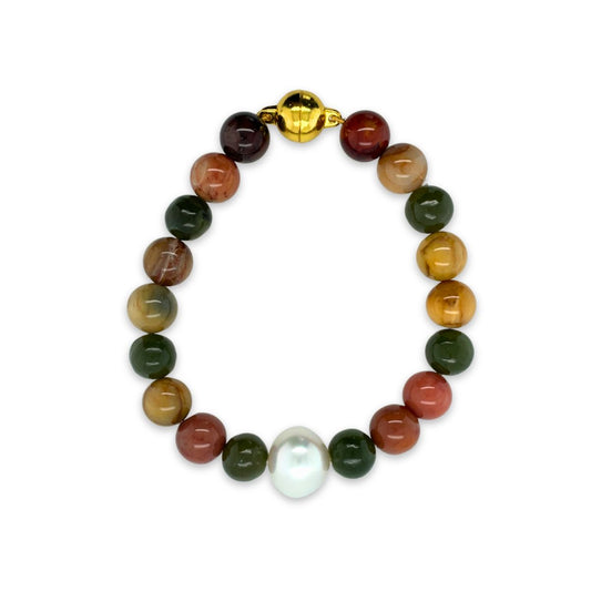 Premium Arafura Collection South Sea Pearl & Mixed Quartz Bracelet