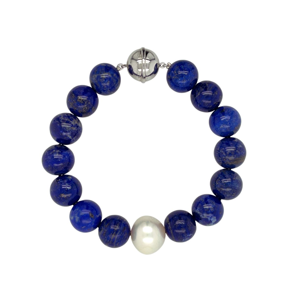 Premium Arafura Collection South Sea Pearl & Lapis Bracelet