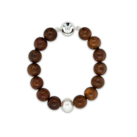 Premium Arafura Collection South Sea Pearl & Agarwood Bracelet