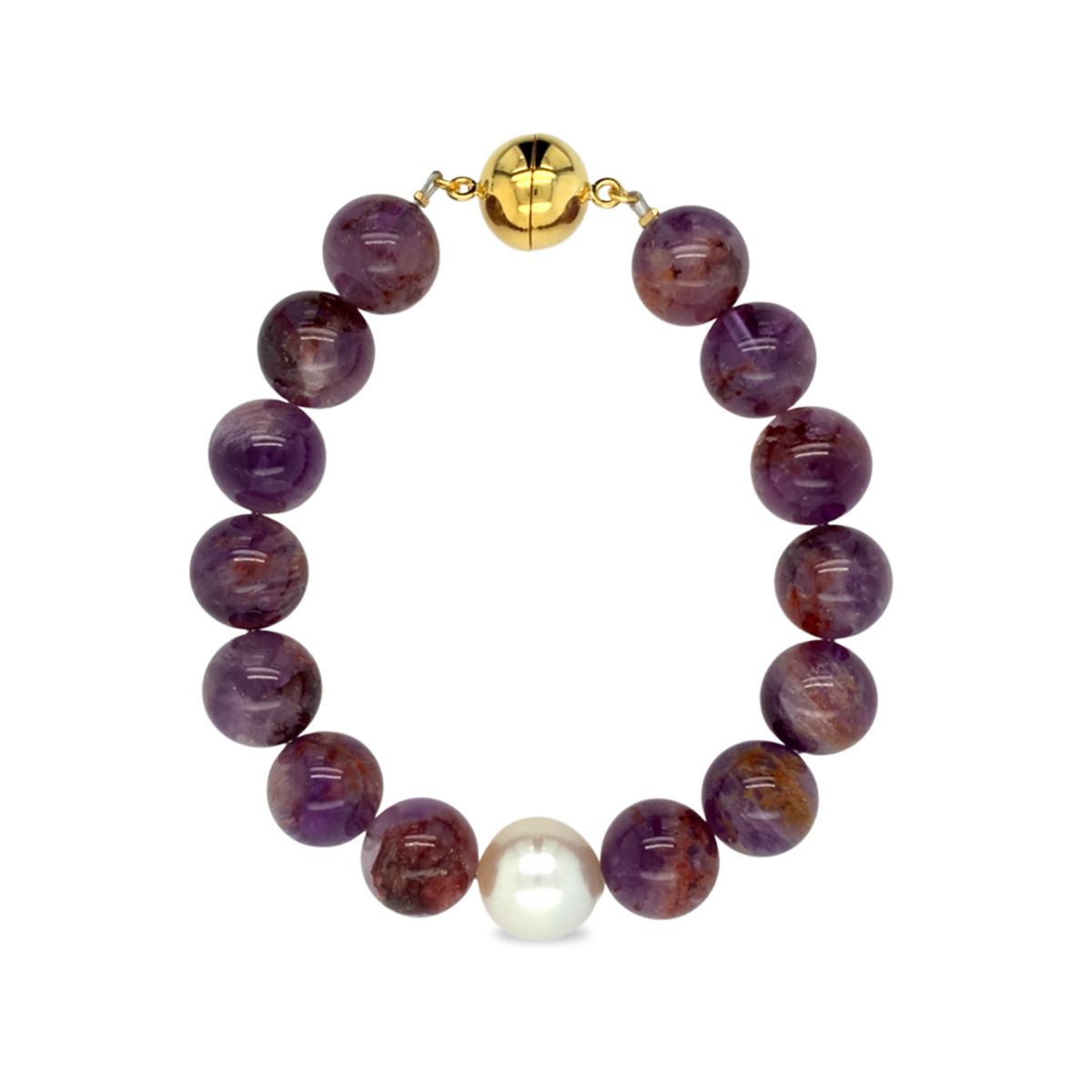 Premium Arafura Collection South Sea Pearl & Phantom Quartz Bracelet