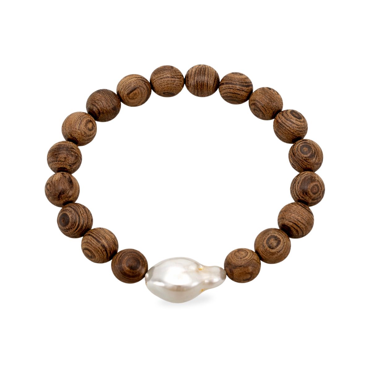 Baroque Freshwater Collection Wengewood Bracelet