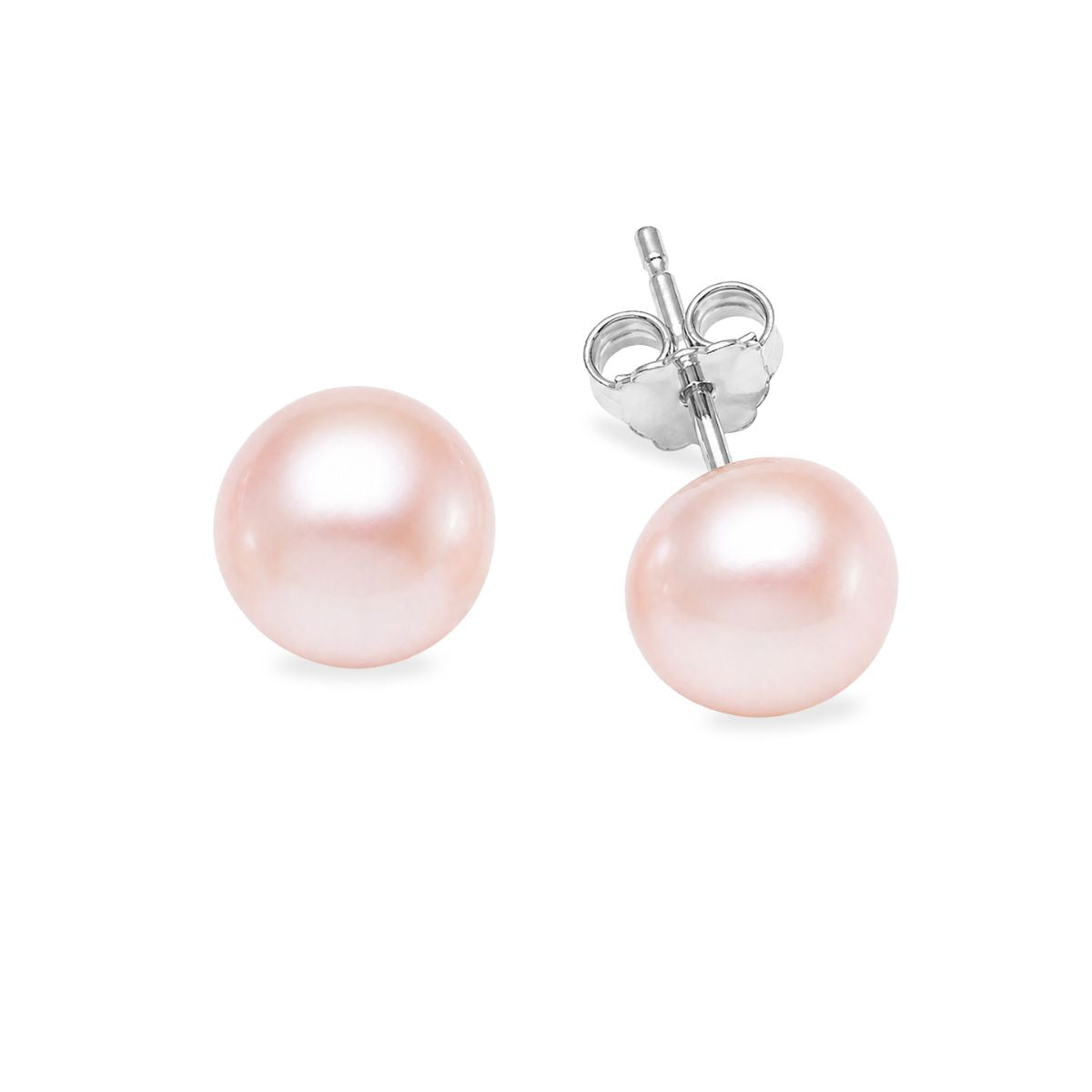 Sterling Silver 7mm Pink Freshwater Pearl Studs