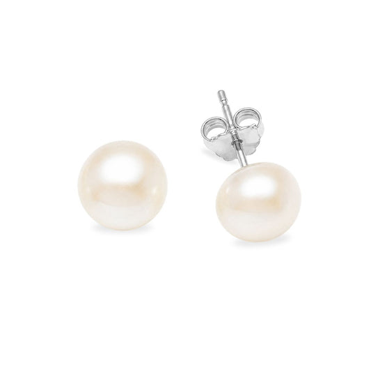 Sterling Silver 5mm Freshwater Pearl Studs