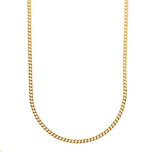 9ct Yellow Gold Fine 1.4mm Curb Chain