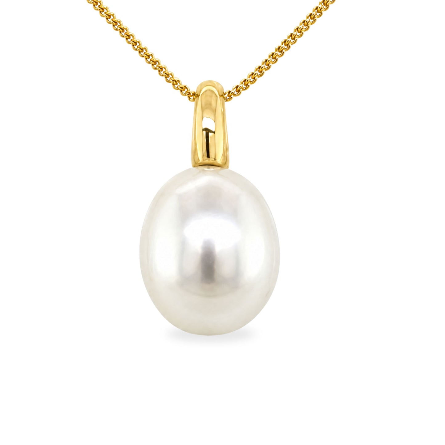 9ct Yellow Gold 12-13mm South Sea Pearl Pendant