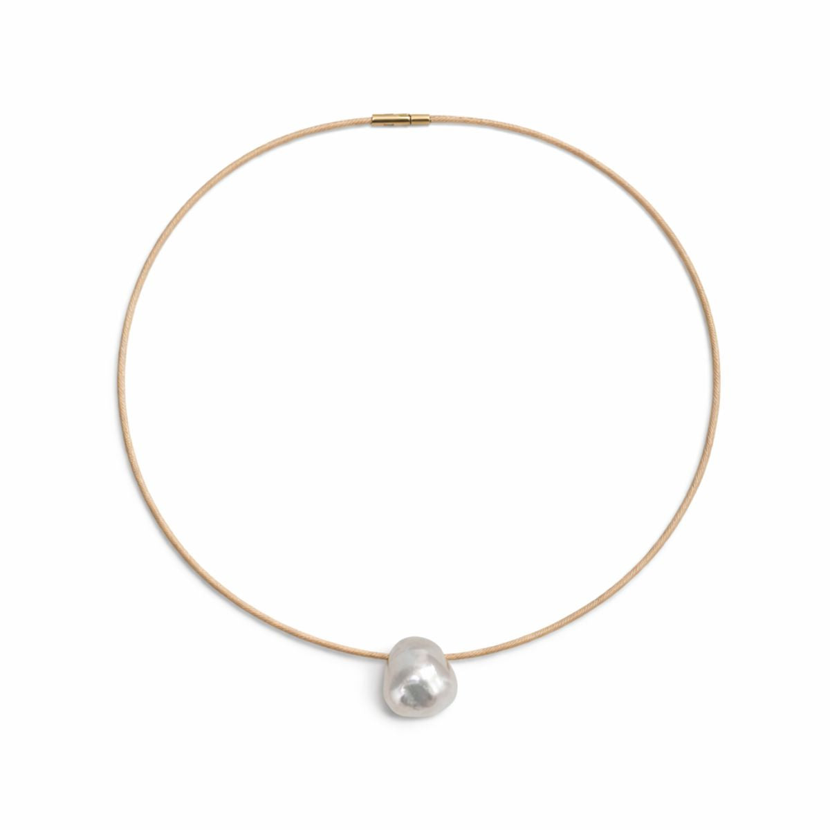 9ct Yellow Gold 42cm Baroque South Sea Pearl Necklace