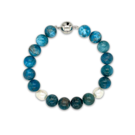 Arafura Collection South Sea Pearl With Apatite Bracelet