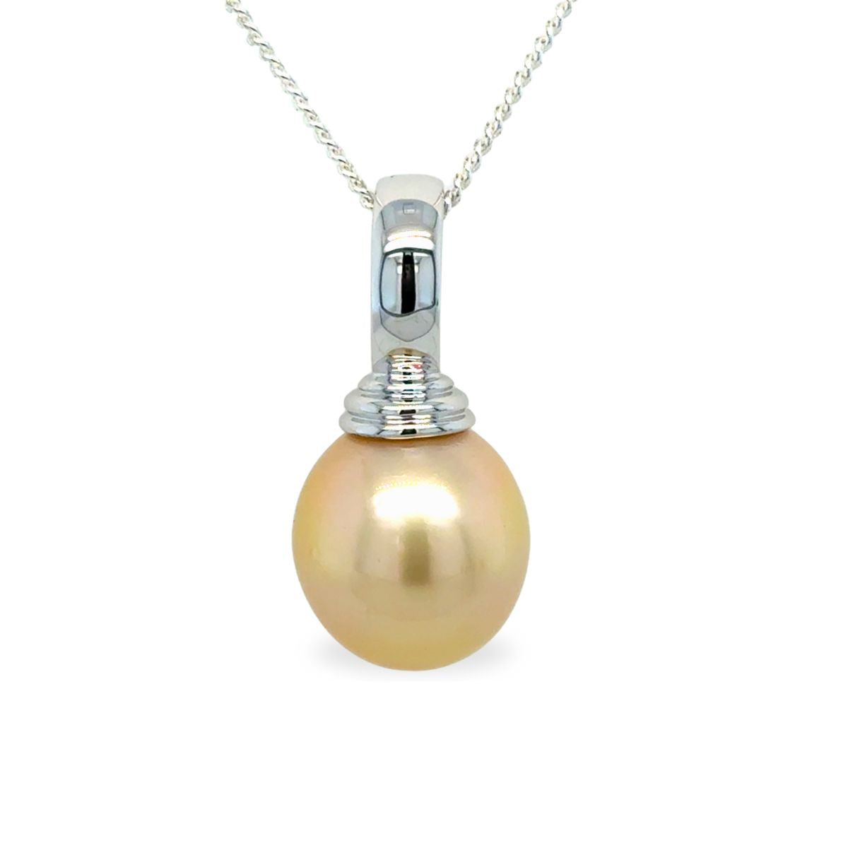 9ct Yellow Gold 13mm South Sea Pearl Enhancer Pendant