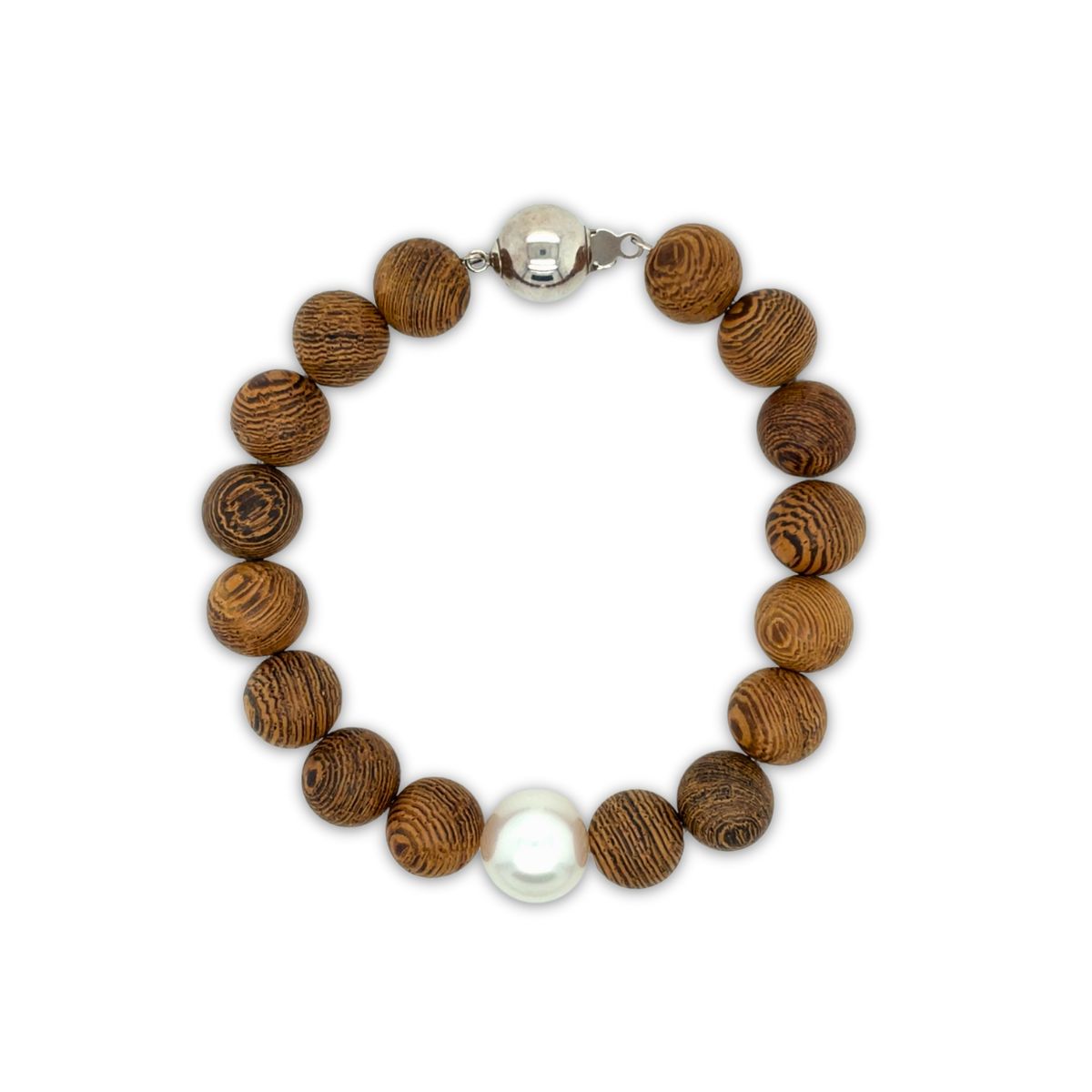 Arafura Collection South Sea Pearl & Wengewood Bracelet