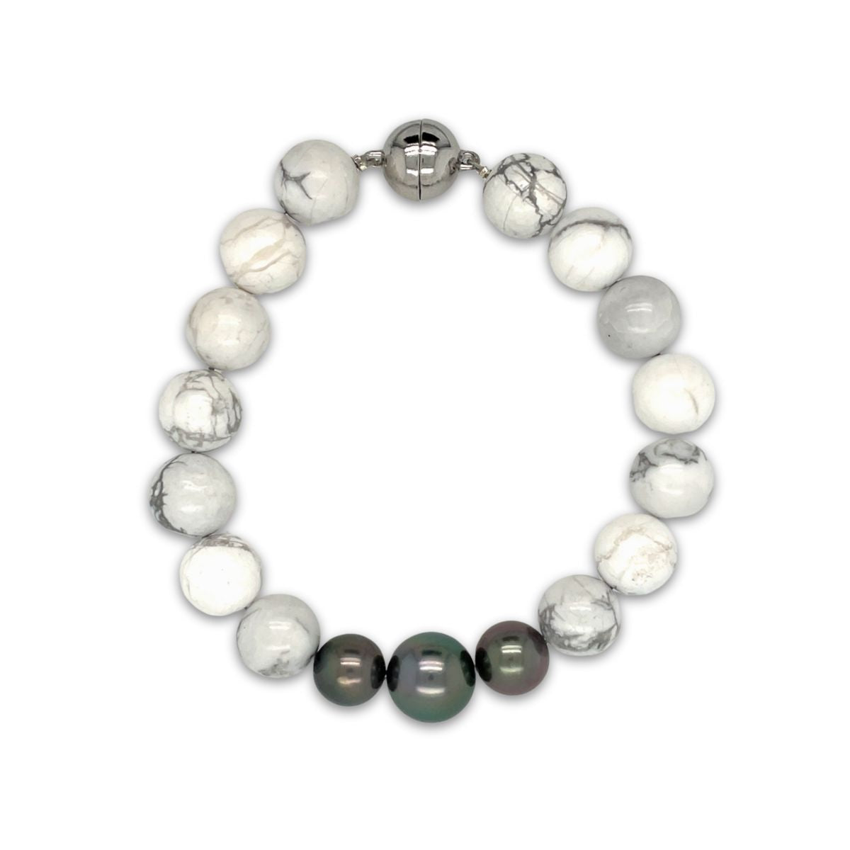 Arafura Collection Tahitian Pearl & Howlite Bracelet