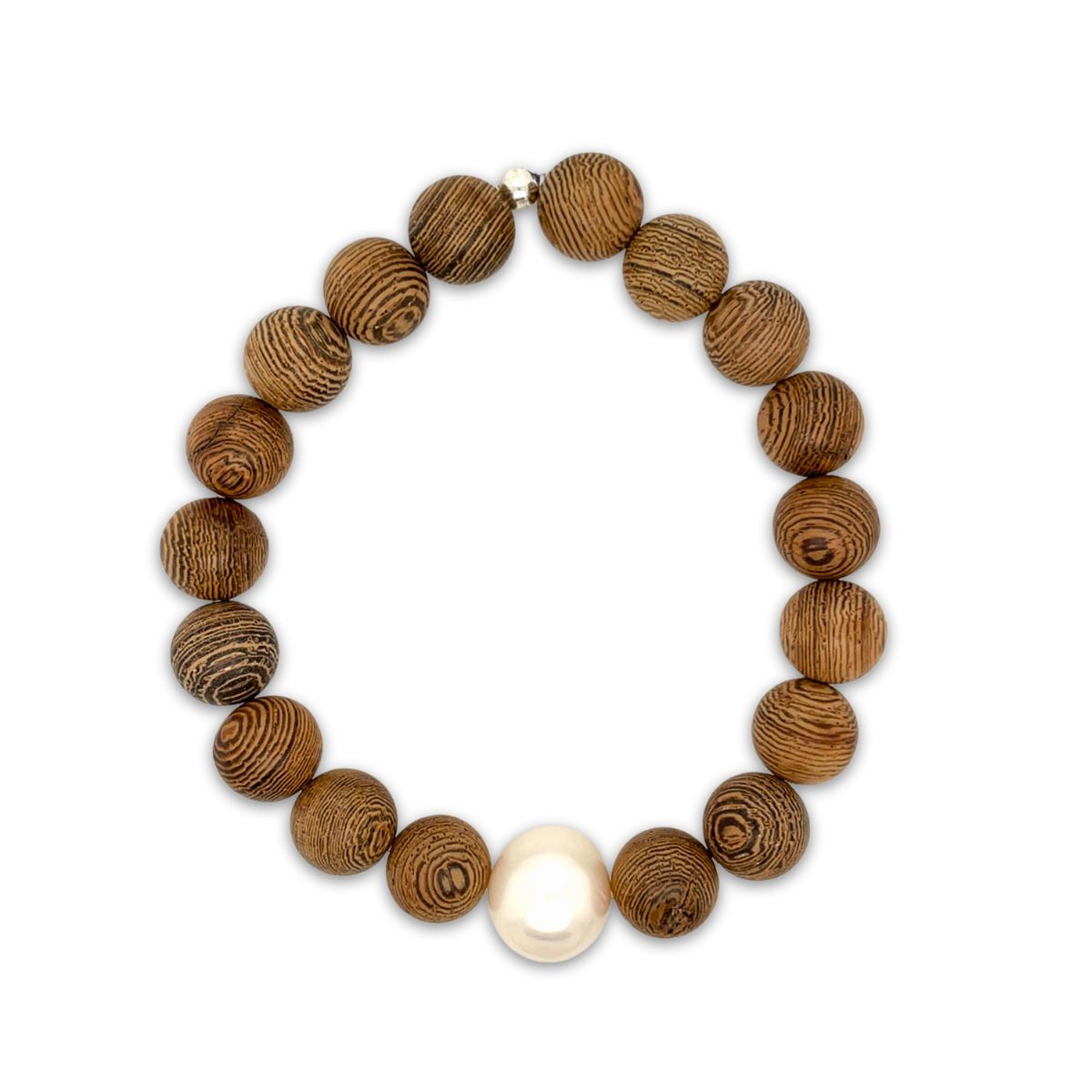 Arafura Collection South Sea Pearl & African Wengewood Bracelet