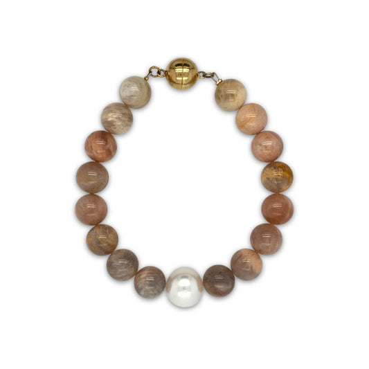 Arafura Collection South Sea Pearl & Sunstone Bracelet