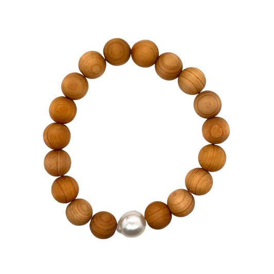 Arafura Collection South Sea Pearl & Sandalwood Bracelet