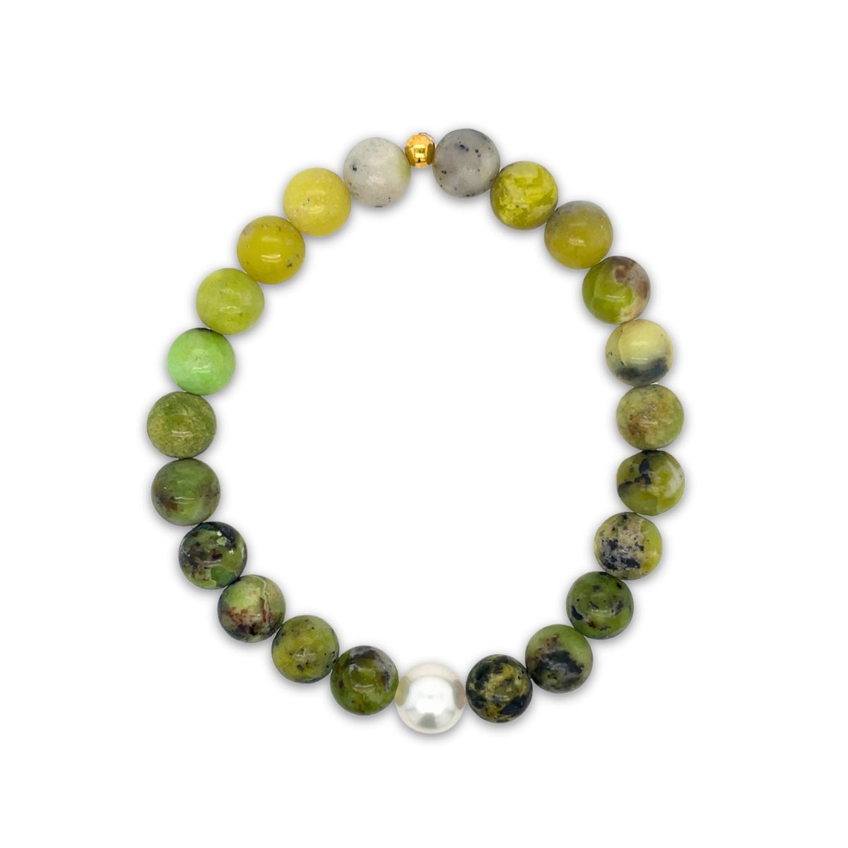 Arafura Collection South Sea Pearl & Chrysoprase Bracelet