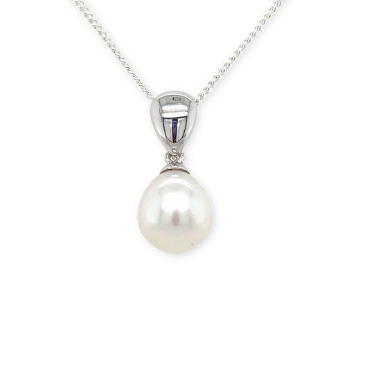 Sterling Silver 8-9mm South Sea Pearl Pendant