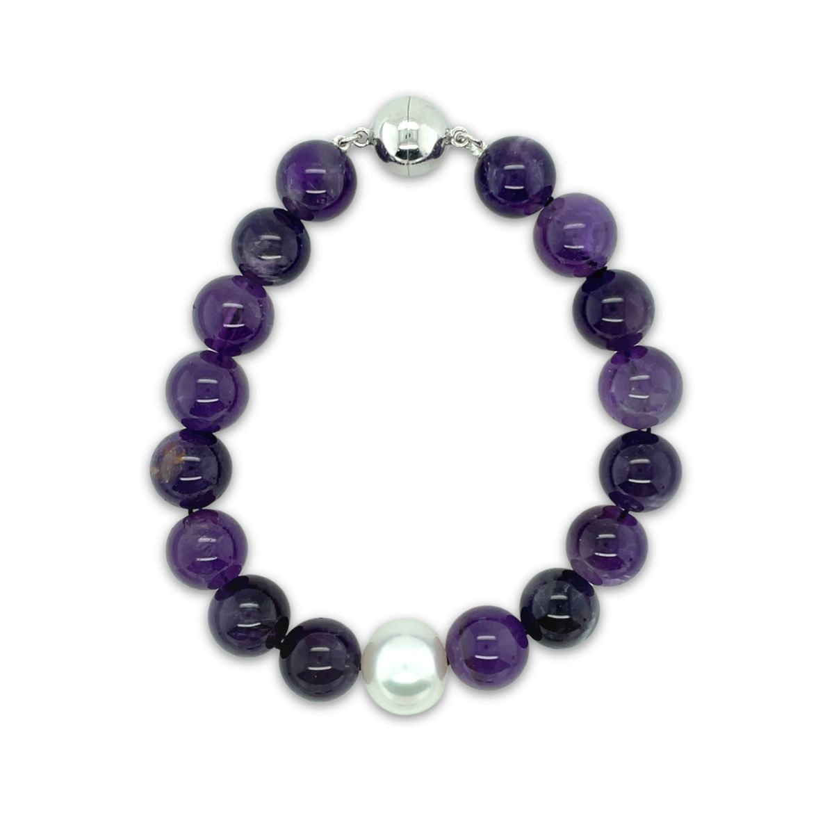 Arafura Collection South Sea Pearl & Amethyst Bracelet