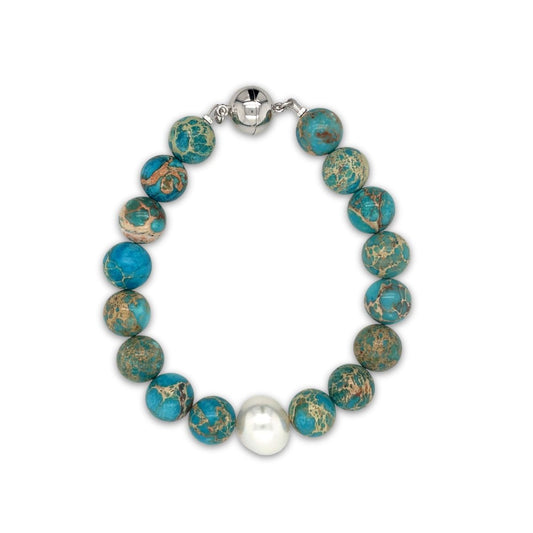 Arafura Collection South Sea Pearl & Regalite Bracelet