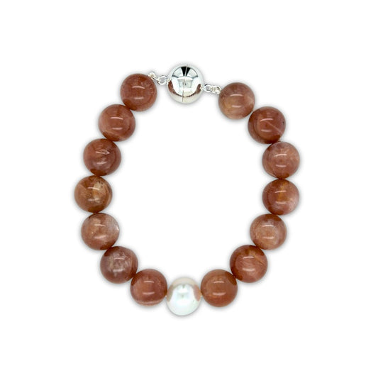 Premium Arafura Collection South Sea Pearl & Sunstone Bracelet