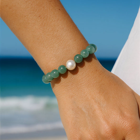 Premium Arafura Collection South Sea Pearl & Green Kyanite Bracelet
