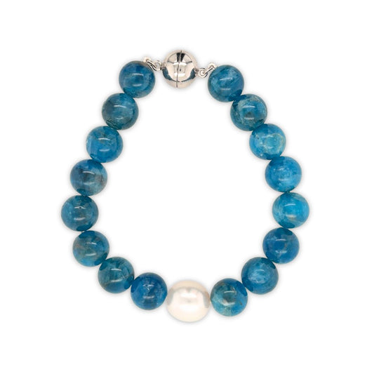 Premium Arafura Collection South Sea Pearl & Apatite Bracelet