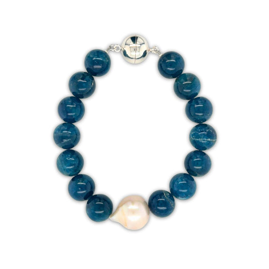 Premium Baroque Freshwater Collection Apatite Bracelet