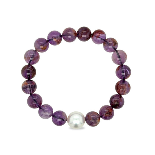 Premium Arafura Collection South Sea Pearl & Phantom Quartz Bracelet