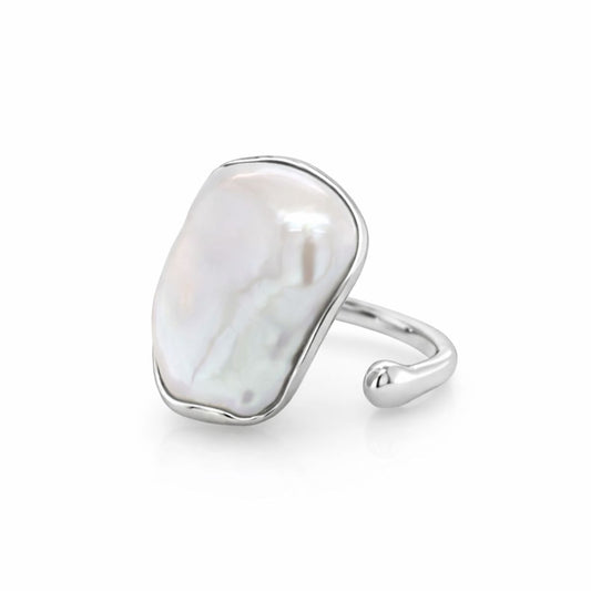 Sterling Silver Baroque Freshwater Pearl Ring