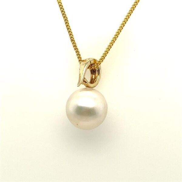 9ct Gold 12-13mm South Sea Pearl Enhancer Pendant - Image 2