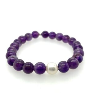 Arafura Collection South Sea Pearl & Amethyst Bracelet