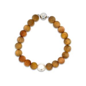 Arafura Collection South Sea Pearl & Sandalwood Bracelet